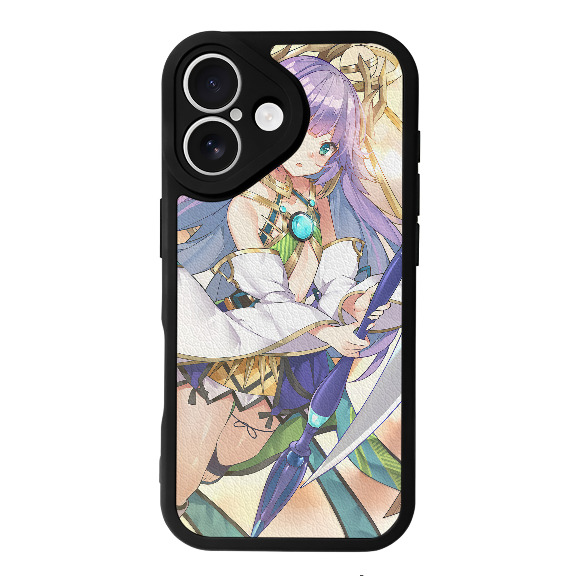 （画像用） 遊☆戯☆王 Yu-Gi-Oh! 【iPhone 16シリーズ対応】シリコンスマホケース（レザー調） 材質：シリコン